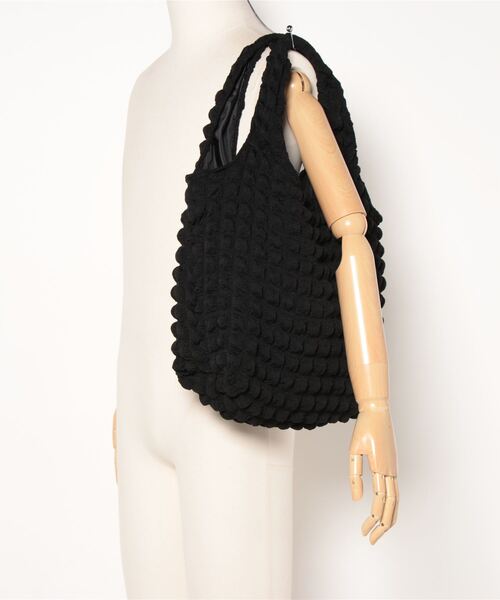 SVEC（シュベック）の「ポップコーン トートバッグ（トートバッグ・レディース・アイボリー/ブルー/パープル/ブラック・FREE）」の9枚目の写真