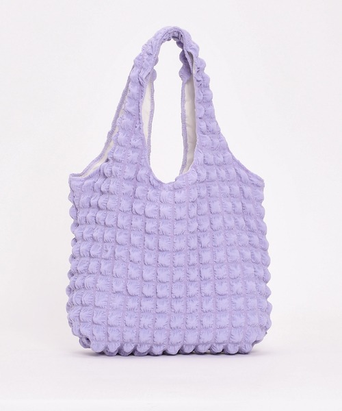 SVEC（シュベック）の「ポップコーン トートバッグ（トートバッグ・レディース・アイボリー/ブルー/パープル/ブラック・FREE）」の4枚目の写真