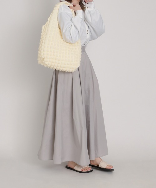 SVEC（シュベック）の「ポップコーン トートバッグ（トートバッグ・レディース・アイボリー/ブルー/パープル/ブラック・FREE）」の17枚目の写真