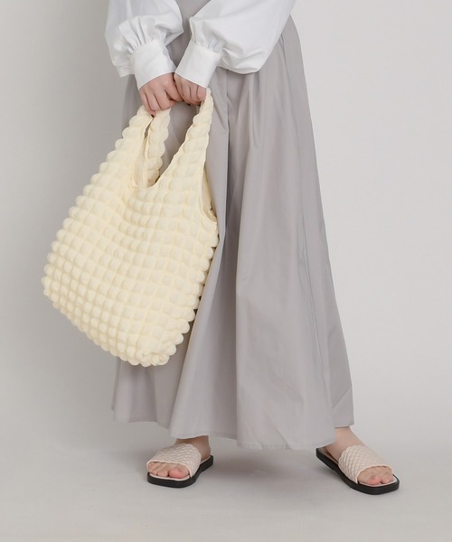 SVEC（シュベック）の「ポップコーン トートバッグ（トートバッグ・レディース・アイボリー/ブルー/パープル/ブラック・FREE）」の18枚目の写真