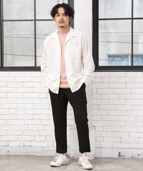 jiggys shop(ジギーズショップ)の「梨地 ワンタック テーパードスラックスアンクルパンツ(その他パンツ・メンズ・ブラック/ダークグレー/グレー/グリーン/ベージュ・X-LARGE/MEDIUM/LARGE)」の7枚目の写真