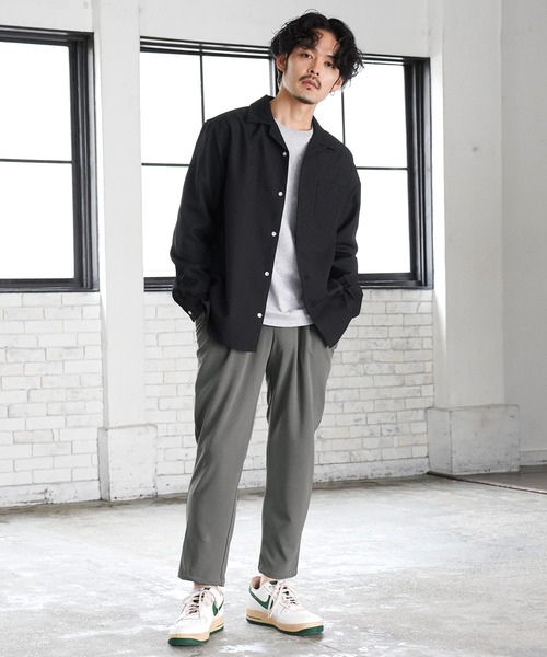 jiggys shop(ジギーズショップ)の「梨地 ワンタック テーパードスラックスアンクルパンツ(その他パンツ・メンズ・ブラック/ダークグレー/グレー/グリーン/ベージュ・X-LARGE/MEDIUM/LARGE)」の9枚目の写真