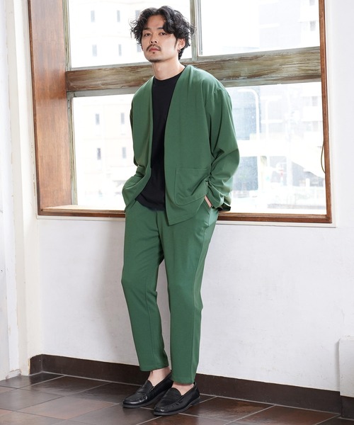 jiggys shop(ジギーズショップ)の「梨地 ワンタック テーパードスラックスアンクルパンツ(その他パンツ・メンズ・ブラック/ダークグレー/グレー/グリーン/ベージュ・X-LARGE/MEDIUM/LARGE)」の15枚目の写真