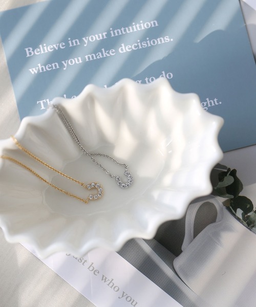 colleca la（コレカラ）の「ストーン付き ホースシューアンクレット（アンクレット・レディース・ゴールド/シルバー・FREE）」の5枚目の写真