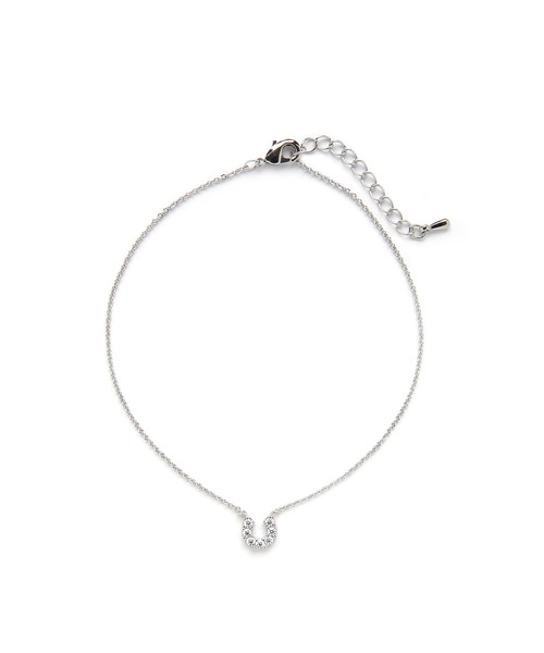 colleca la（コレカラ）の「ストーン付き ホースシューアンクレット（アンクレット・レディース・ゴールド/シルバー・FREE）」の6枚目の写真