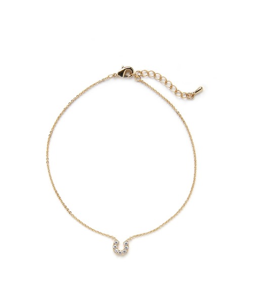 colleca la（コレカラ）の「ストーン付き ホースシューアンクレット（アンクレット・レディース・ゴールド/シルバー・FREE）」の7枚目の写真