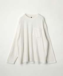 メンズパイル地長袖Tシャツ