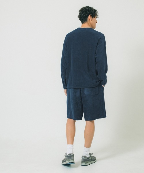 coca(coca)(コカ)の「メンズパイル地長袖Tシャツ(Tシャツ/カットソー・メンズ・ネイビー/ブラック/アイボリー・M/L/XL)」の6枚目の写真