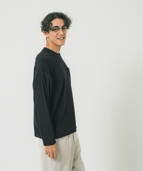 セール】メンズパイル地長袖Tシャツ（Tシャツ/カットソー）｜coca