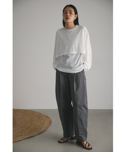 STYLEMIXER(スタイルミキサー)の「フォルムコットンパンツ(その他パンツ・レディース・アイボリー/グレー・SMALL/MEDIUM)」の12枚目の写真