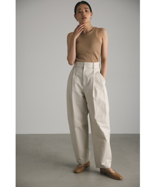 STYLEMIXER(スタイルミキサー)の「フォルムコットンパンツ(その他パンツ・レディース・アイボリー/グレー・SMALL/MEDIUM)」の5枚目の写真