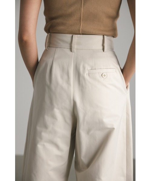 STYLEMIXER(スタイルミキサー)の「フォルムコットンパンツ(その他パンツ・レディース・アイボリー/グレー・SMALL/MEDIUM)」の10枚目の写真