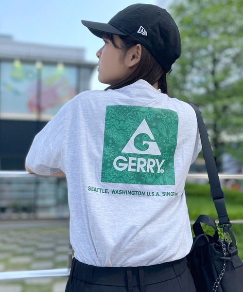 GERRY（ジェリー）の「GERRY ジェリー ブランド ロゴ 胸ポケット バックプリント 刺繍 クルーネック 半袖 Tシャツ ティーシャツ（Tシャツ/カットソー・メンズ・ブラック/アッシュグレー/ダークグリーン/グレイッシュベージュ/ブラック系その他/ブルー系その他/ホワイト系その他/ネイビー/イエロー系/グリーン系/ネイビー系/ブラック系/ベージュ系/ブルー系その他2/ホワイト系/ベージュ系その他2/グリーン系その他2/ホワイト系その他2/ブラック系その他2・L/LL/M）」の9枚目の写真