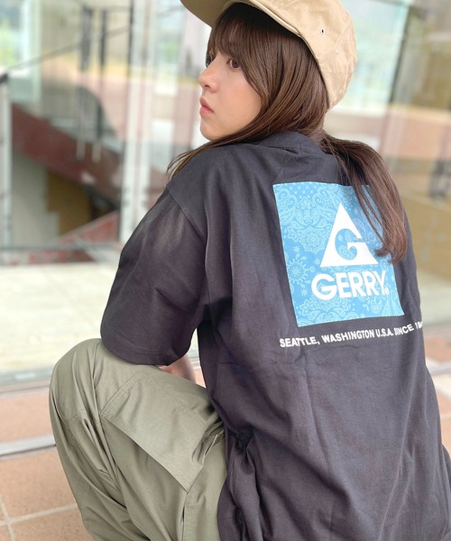 GERRY（ジェリー）の「GERRY ジェリー ブランド ロゴ 胸ポケット バックプリント 刺繍 クルーネック 半袖 Tシャツ ティーシャツ（Tシャツ/カットソー・メンズ・ブラック/アッシュグレー/ダークグリーン/グレイッシュベージュ/ブラック系その他/ブルー系その他/ホワイト系その他/ネイビー/イエロー系/グリーン系/ネイビー系/ブラック系/ベージュ系/ブルー系その他2/ホワイト系/ベージュ系その他2/グリーン系その他2/ホワイト系その他2/ブラック系その他2・L/LL/M）」の5枚目の写真