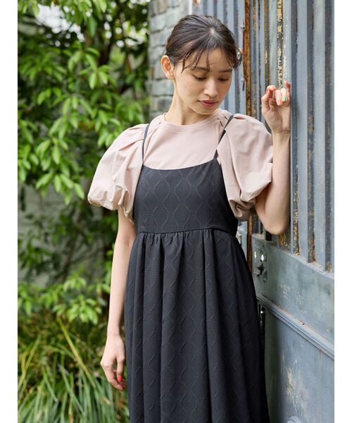 green parks キャミワンピース＆Tシャツ グリーン パークス Green Parks 2WAYキャミワンピース （ライム