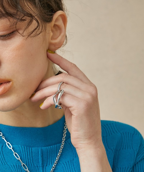 PUBLIC TOKYO（パブリックトウキョウ）の「【2way】サージカルステンレス2WAYニュアンスフィンガーリング/イヤーカフ（リング・レディース・ゴールド/シルバー・FREE）」の5枚目の写真