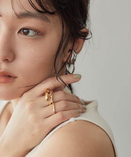 PUBLIC TOKYO（パブリックトウキョウ）の「【2way】サージカルステンレス2WAYニュアンスフィンガーリング/イヤーカフ（リング・レディース・ゴールド/シルバー・FREE）」の20枚目の写真