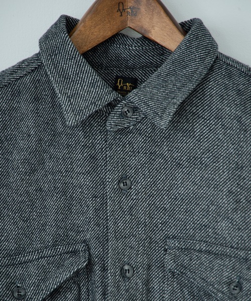 RYU（リュー）の「cotton tweed shirt jacket（テーラードジャケット・メンズ・グレー系1/グレー系2・2/4）」の4枚目の写真