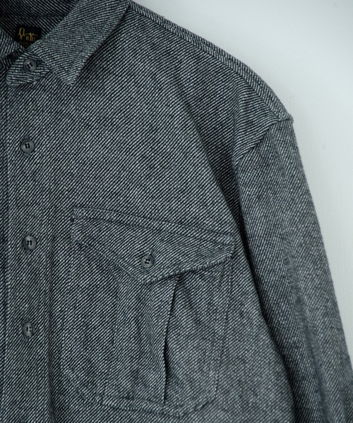 RYU（リュー）の「cotton tweed shirt jacket（テーラードジャケット・メンズ・グレー系1/グレー系2・2/4）」の9枚目の写真