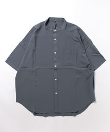 THISIS（ディスイズ）の「ポリストレッチ ルーズフィット バンドカラーシャツ レディース（シャツ/ブラウス）」