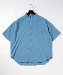 THISIS（ディスイズ）の「ポリストレッチ ルーズフィット バンドカラーシャツ レディース（シャツ/ブラウス）」