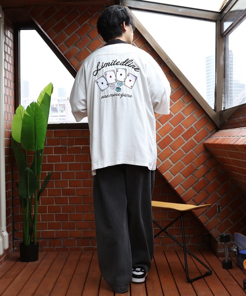８(eight)（エイト）の「クレリックトランプ刺繍シャツ（シャツ/ブラウス・メンズ・ブラック/ピンク/ダークグリーン/ホワイト・MEDIUM/LARGE）」の10枚目の写真