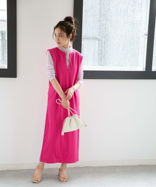 NANO universe（ナノユニバース）の「LB.04/WEB限定 スリットネック