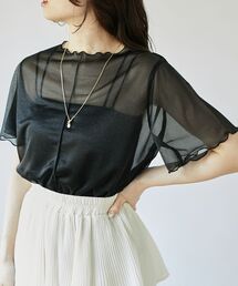 MAJESTIC LEGON | キラキラシアートップス(Tシャツ/カットソー)