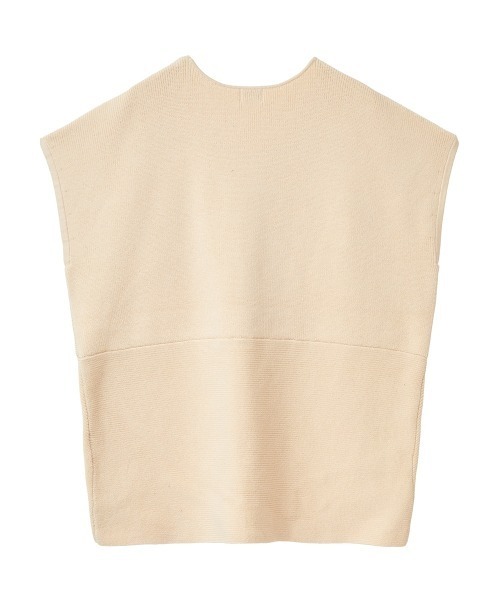 MANOF（マノフ）の「FRONT CROSS KNIT TOPS（Tシャツ/カットソー・レディース・アイボリー/ブラック・FREE）」の12枚目の写真