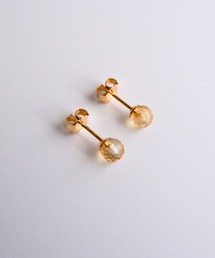 SARINOHANA/天然石小粒一粒スタッドピアス/14KGF