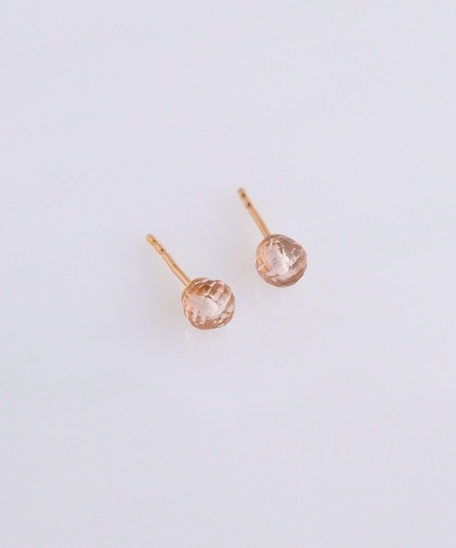 CERCA(チェルカ)の「SARINOHANA/天然石小粒一粒スタッドピアス/14KGF(ピアス(両耳用)・レディース・ピンク/パープル/ブラウン/B/A/C/D・FREE)」の16枚目の写真