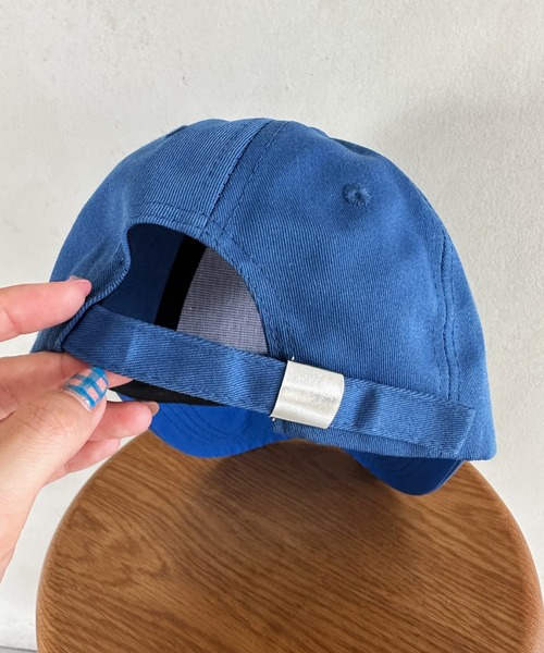 CLEA(クレア)の「【全5色】m字フロント刺繍キャップ(キャップ・レディース・ブルー/アイボリー/ブラック/オレンジ/イエロー・FREE)」の13枚目の写真
