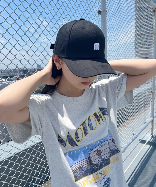 CLEA(クレア)の「【全5色】m字フロント刺繍キャップ(キャップ・レディース・ブルー/アイボリー/ブラック/オレンジ/イエロー・FREE)」の18枚目の写真