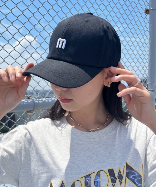 CLEA(クレア)の「【全5色】m字フロント刺繍キャップ(キャップ・レディース・ブルー/アイボリー/ブラック/オレンジ/イエロー・FREE)」の15枚目の写真