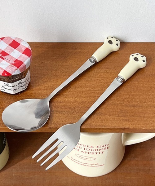 Made in I（メイドインアイ）の「アニマルカトラリー２本セット（カトラリー・レディース・ホワイト/ピンク/アイボリー/ブラック・FREE）」の9枚目の写真