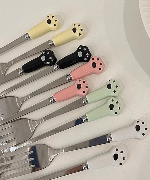 Made in I（メイドインアイ）の「アニマルカトラリー２本セット（カトラリー・レディース・ホワイト/ピンク/アイボリー/ブラック・FREE）」の16枚目の写真