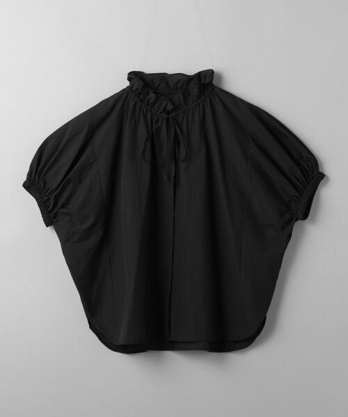新品タグ付き　ユナイテッドアローズ　ブラック バルーンスリーブブラウス UNITED ARROWS（ユナイテッドアローズ）の「ドローストリング