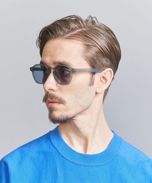 BEAUTY&YOUTH UNITED ARROWS(ビューティーアンドユースユナイテッドアローズ)の「<OWL MILS> Frigg BL-003/アイウェア(メガネ・メンズ・グレー/ブラック・FREE)」の3枚目の写真