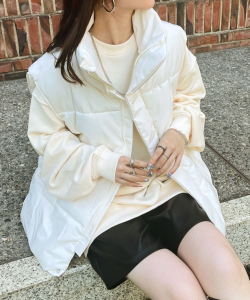 selectMOCAbyson♡中綿スタンドカラーオーバーベスト select MOCA｜セレクトモカのダウンベスト通販 - ZOZOTOWN