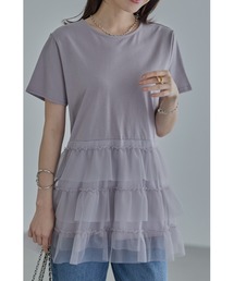 チュールティアードプルオーバー