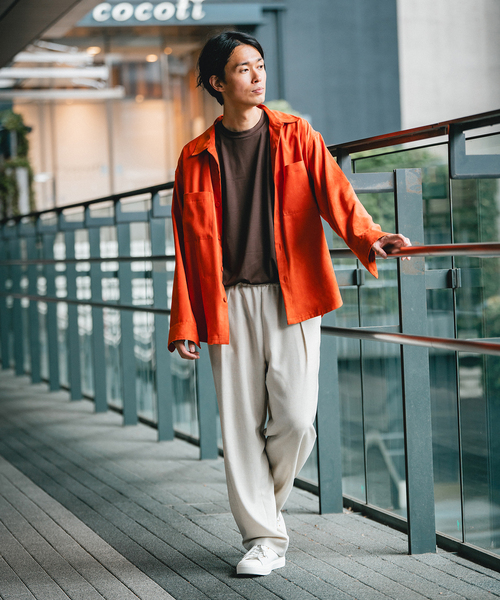 EDIFICE(エディフィス)の「《追加販売》アルビニスタ スムース クルーネック Tシャツ(Tシャツ/カットソー・メンズ・ブラウン/ライトグレー/ブラック/ブルー系その他/ホワイト・SMALL/LARGE/MEDIUM)」の11枚目の写真