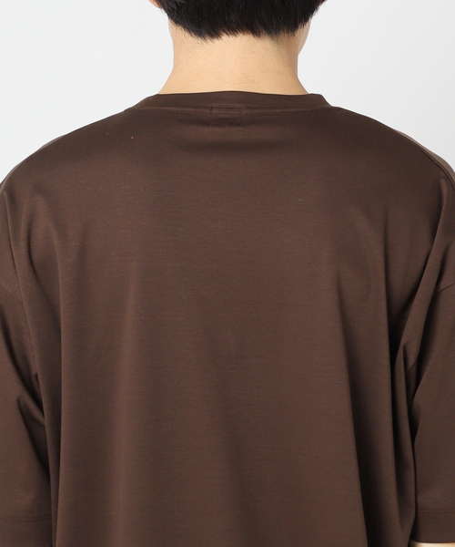 EDIFICE(エディフィス)の「《追加販売》アルビニスタ スムース クルーネック Tシャツ(Tシャツ/カットソー・メンズ・ブラウン/ライトグレー/ブラック/ブルー系その他/ホワイト・SMALL/LARGE/MEDIUM)」の20枚目の写真