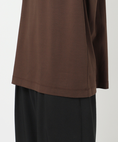 EDIFICE(エディフィス)の「《追加販売》アルビニスタ スムース クルーネック Tシャツ(Tシャツ/カットソー・メンズ・ブラウン/ライトグレー/ブラック/ブルー系その他/ホワイト・SMALL/LARGE/MEDIUM)」の17枚目の写真