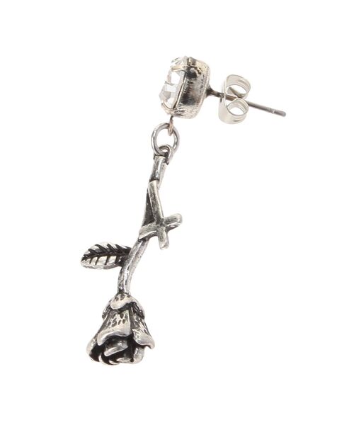 EATME（イートミー）の「クロスローズピアス（ピアス（両耳用）・レディース・シルバー・FREE）」の2枚目の写真