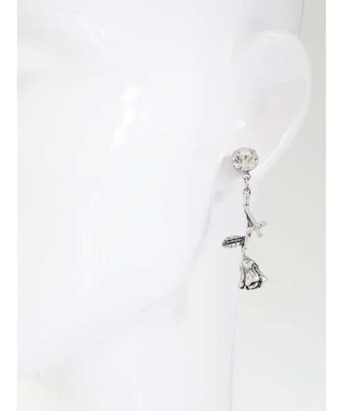 EATME（イートミー）の「クロスローズピアス（ピアス（両耳用）・レディース・シルバー・FREE）」の6枚目の写真