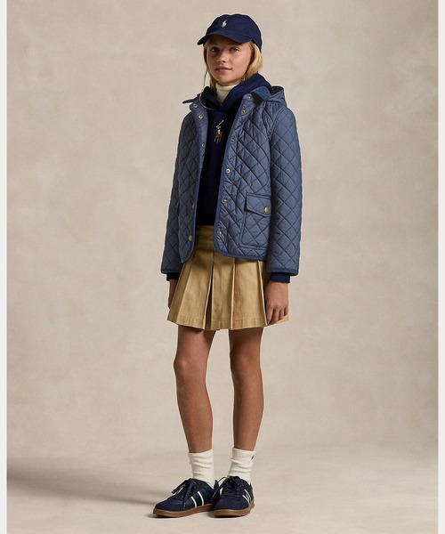 POLO RALPH LAUREN CHILDRENSWEAR（ポロ ラルフ ローレン チルドレンズウェア）の「キルテッド ウォーターリペラント バーン ジャケット（ダウンジャケット/コート・キッズ・ネイビー系1・L/M/S/XL）」の7枚目の写真