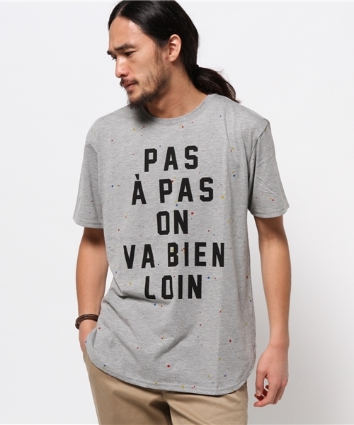 WEGO（ウィゴー）の「WEGO/スプラッタープリントTシャツ（Tシャツ/カットソー・メンズ・ホワイト/杢グレー・MEDIUM/LARGE）」の13枚目の写真