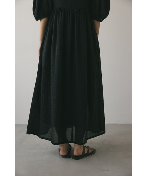 セール】シアーシャーリングギャザーワンピース（ワンピース