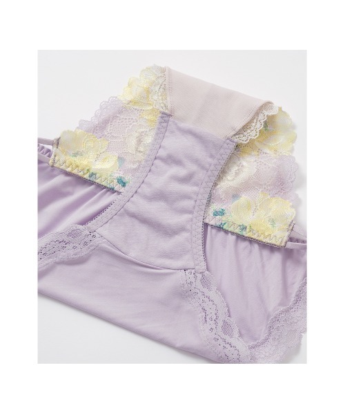 ヒップ脚口レースで響きにくい】まいにち美胸ライトプリントレース