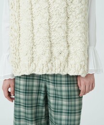 MACPHEE（マカフィー）の「ハンドスラブ ハイネックベスト（ニット